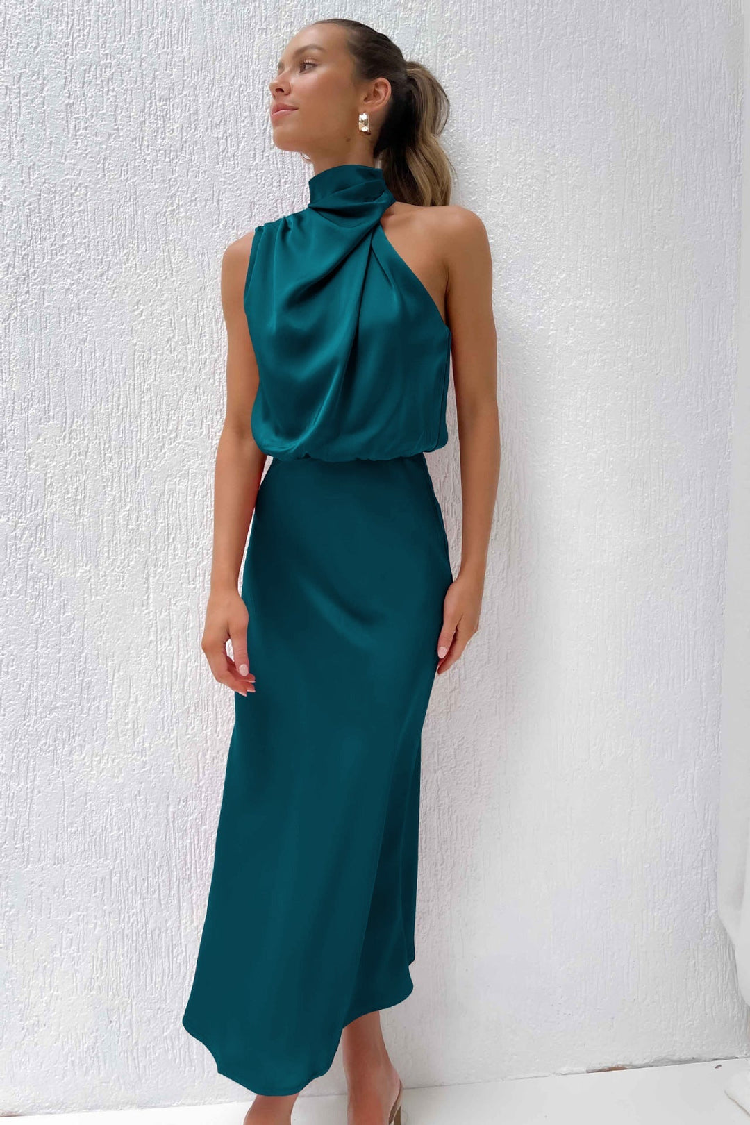 Sienna | Draped Waist Maxi Dress