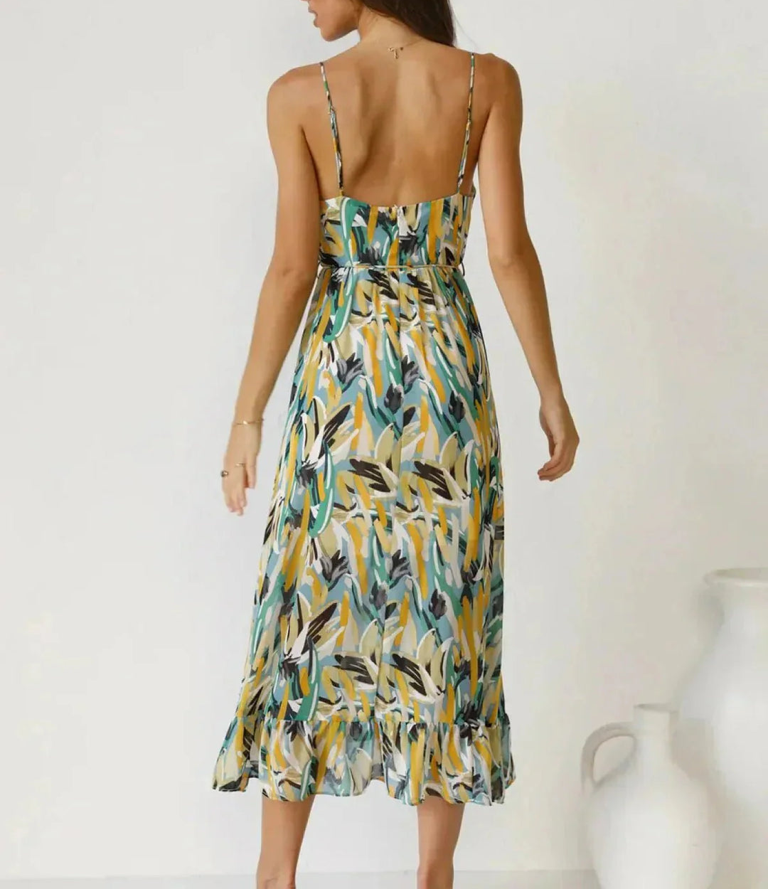 Radiant Color Midi Dress