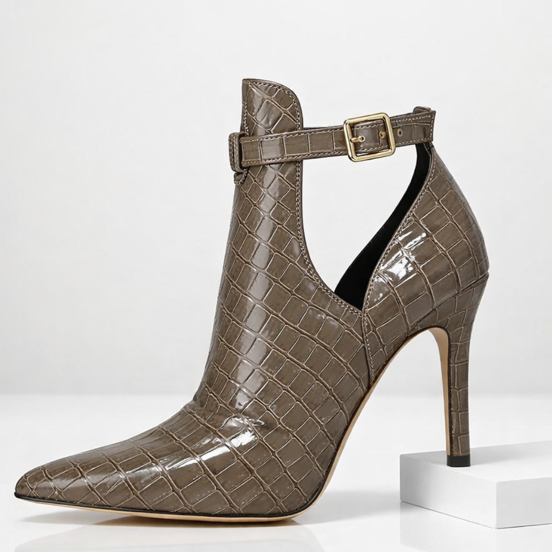 Sienna Leather Stiletto Booties
