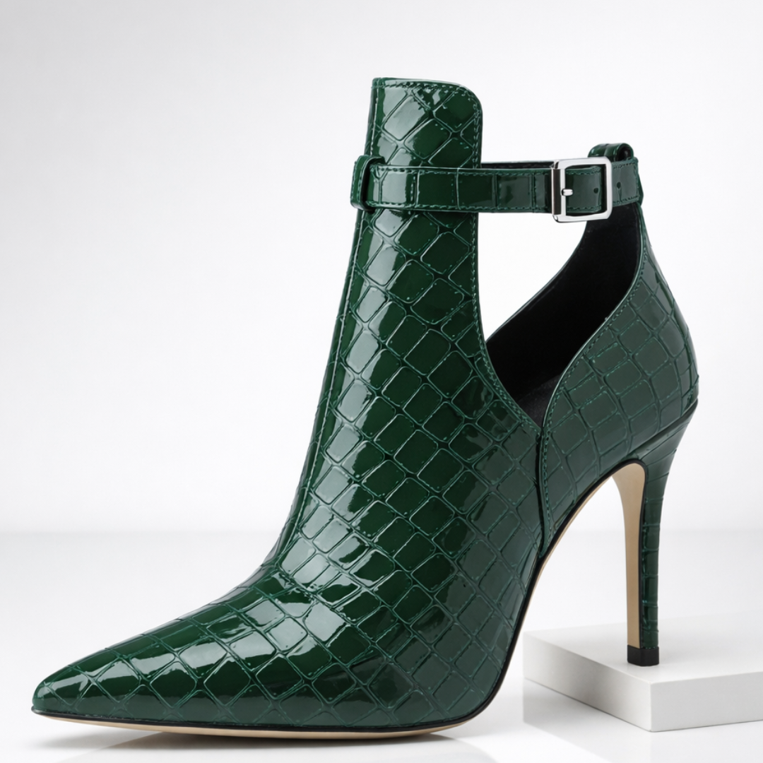 Sienna Leather Stiletto Booties