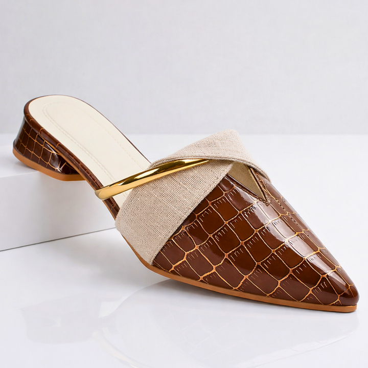 Santorini Leather Mule