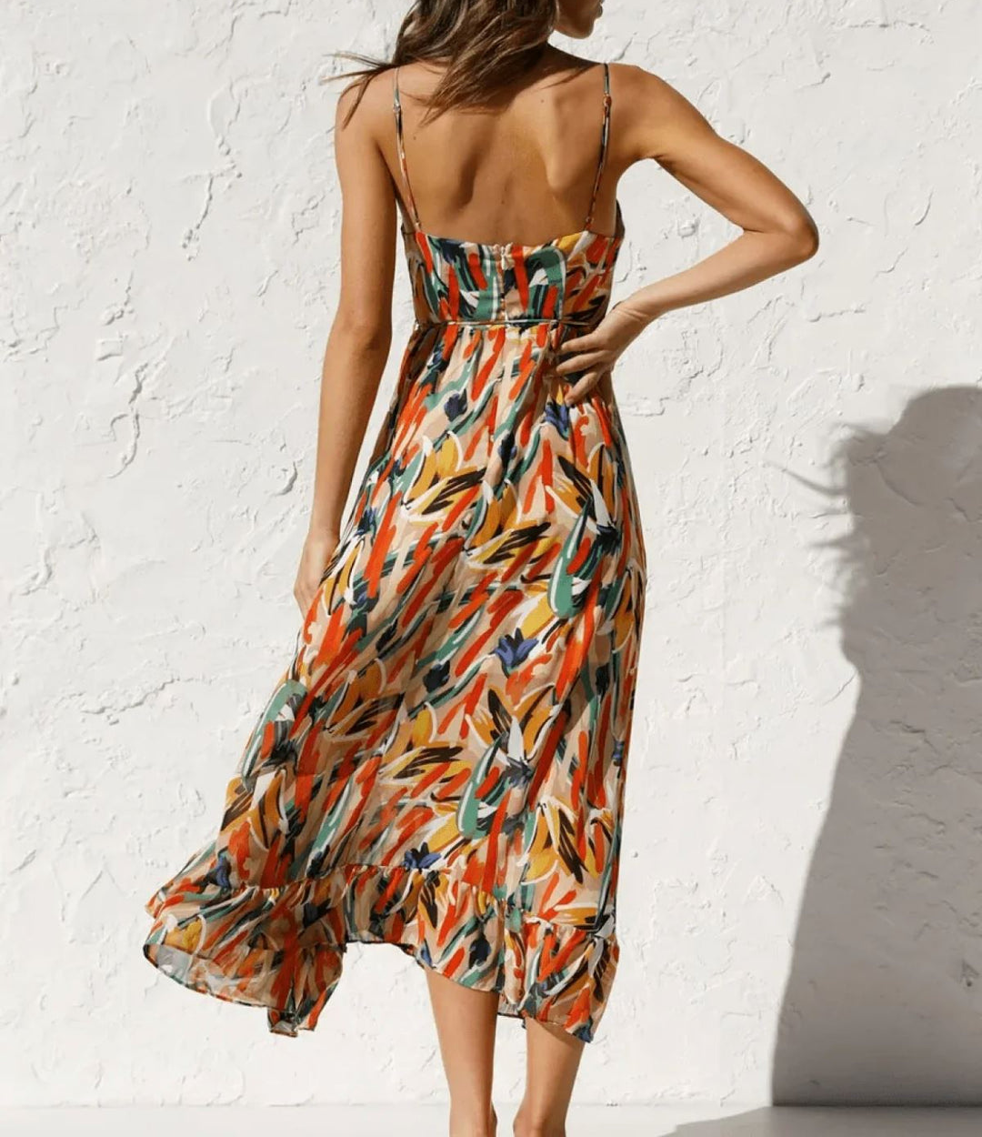 Radiant Color Midi Dress