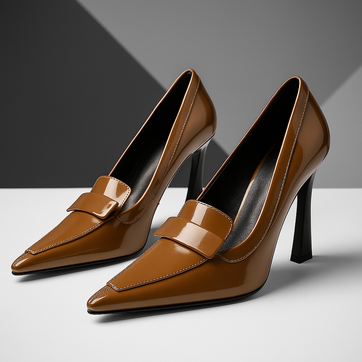 Verona Leather Stiletto Heels