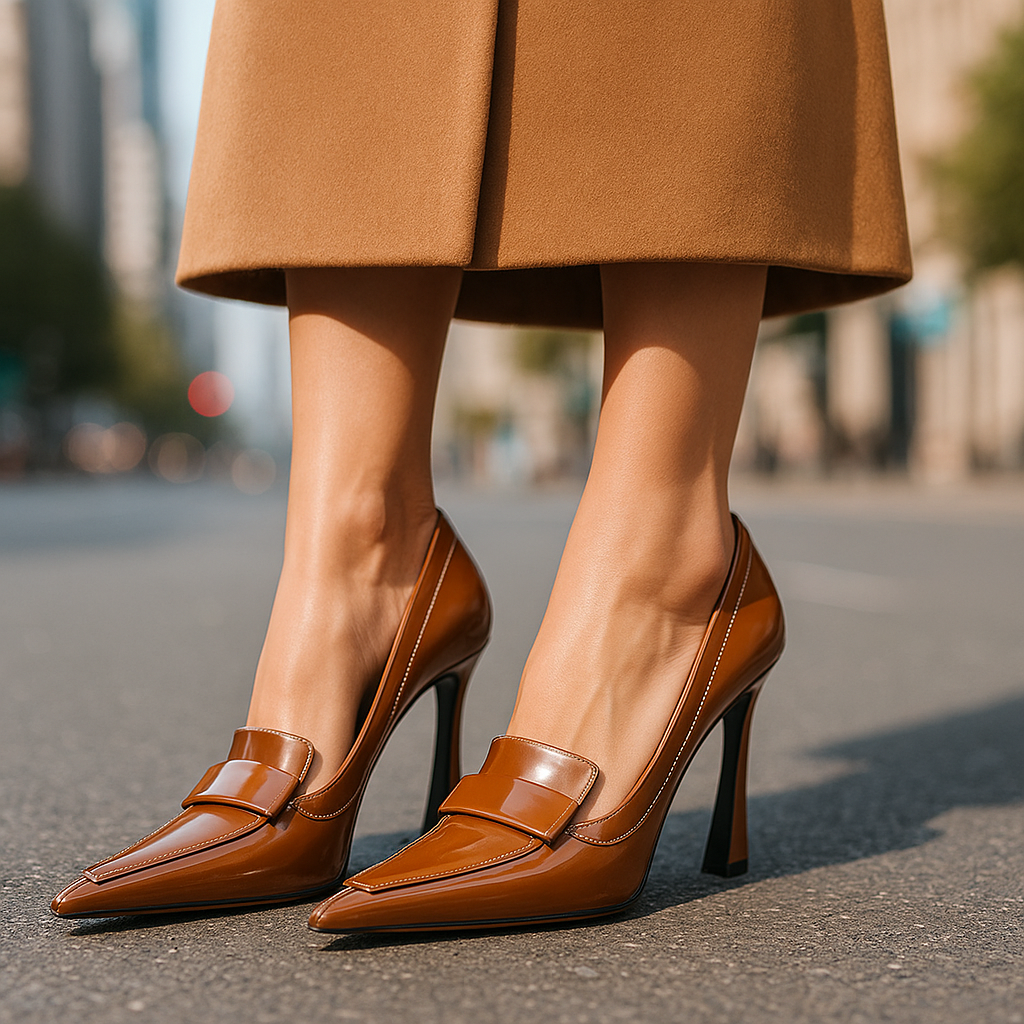 Verona Leather Stiletto Heels