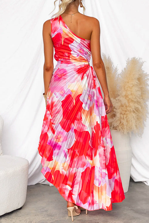 Yanira Off-Shoulder Pleated Dress