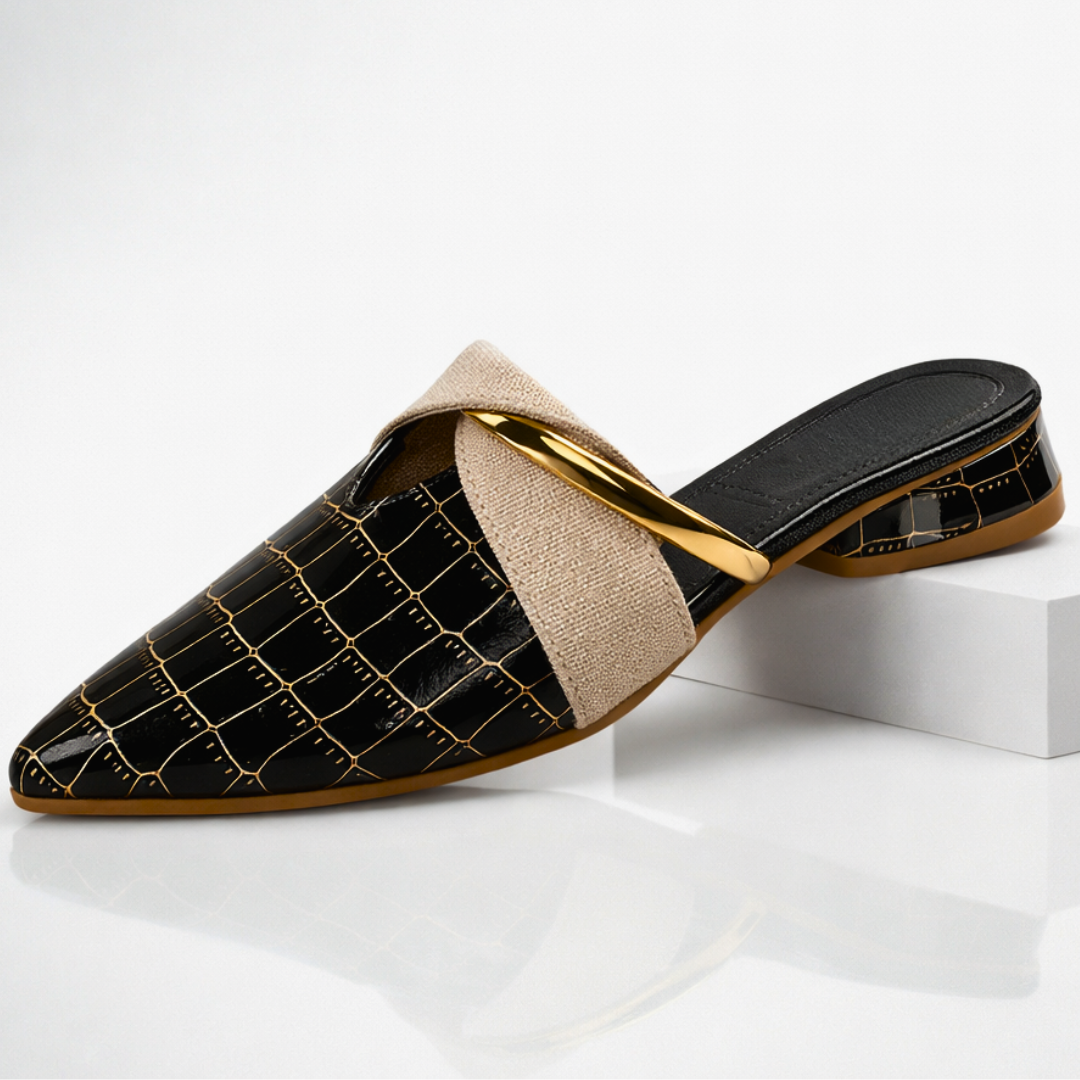 Santorini Leather Mule