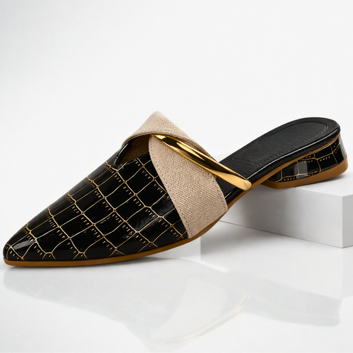 Santorini Leather Mule