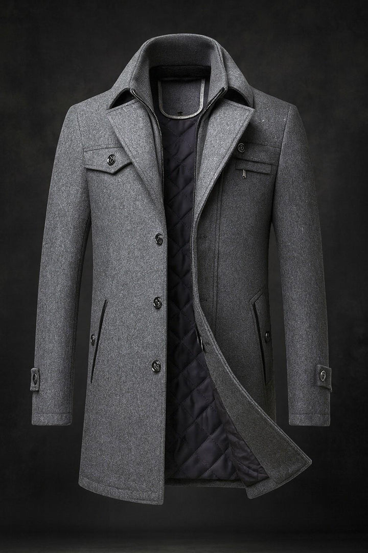 Architect Layered Wool Coat