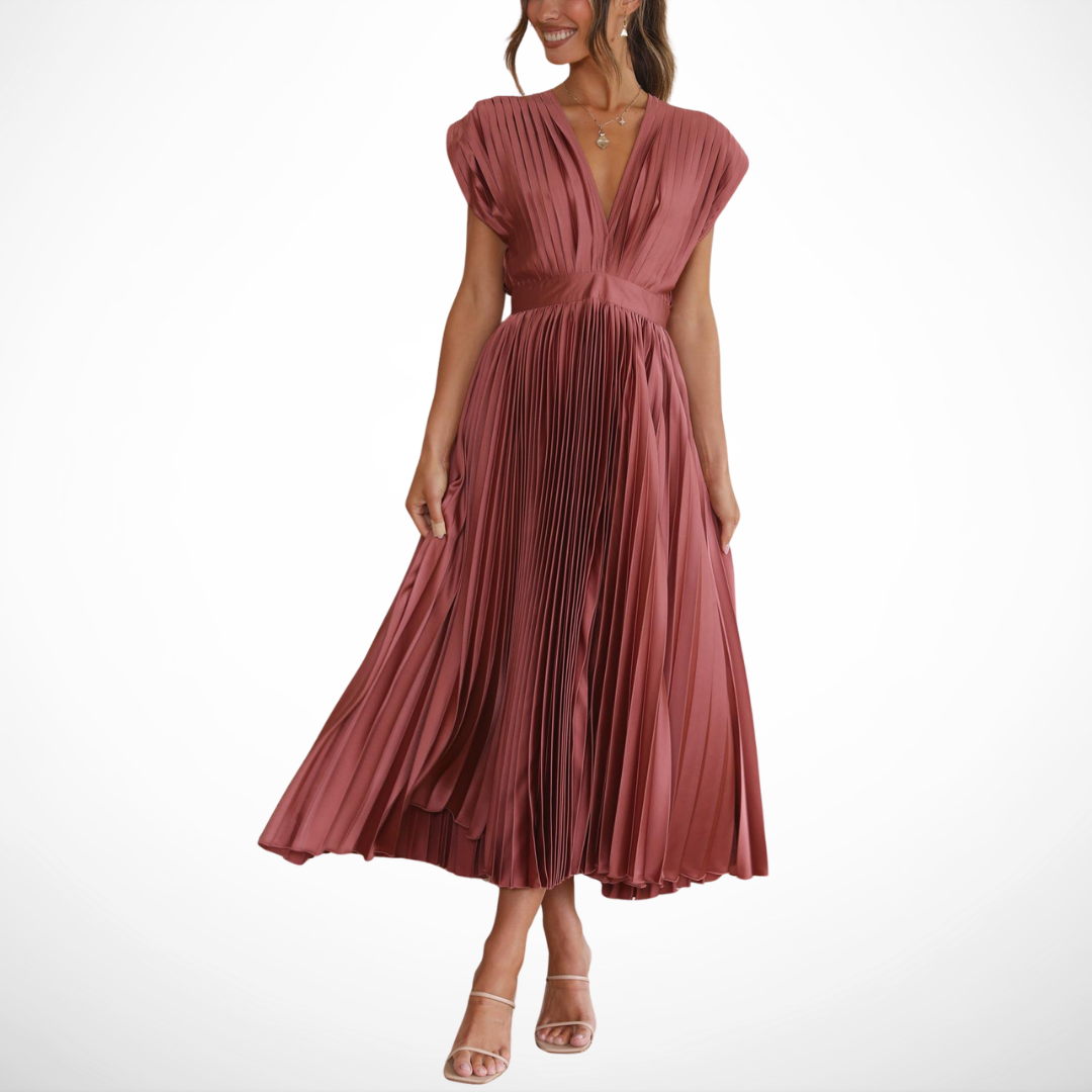 Elegant Pleated Dress