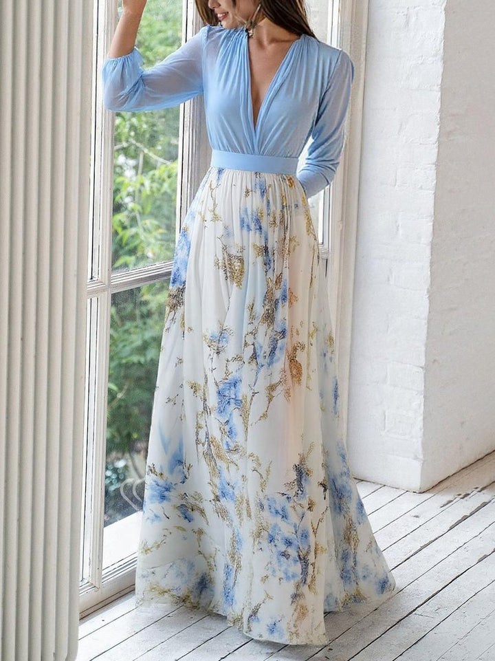 Peniel Elegant Floral Maxi Dress