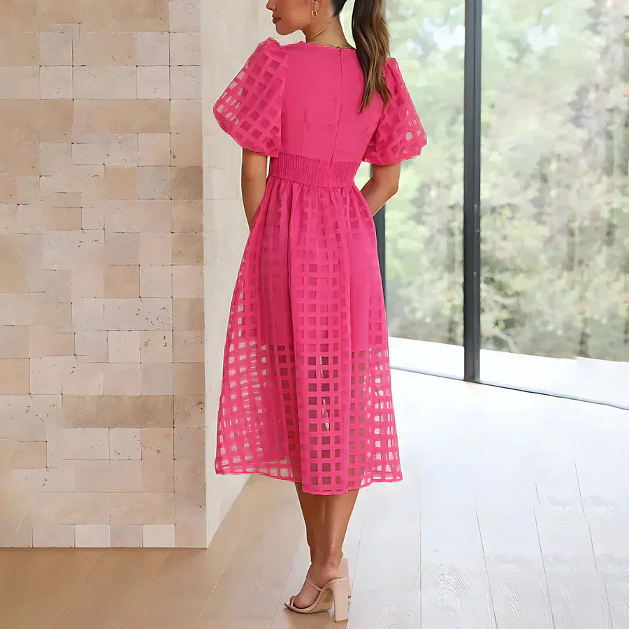 Adriana | Butterfly Sleeve Midi Dress