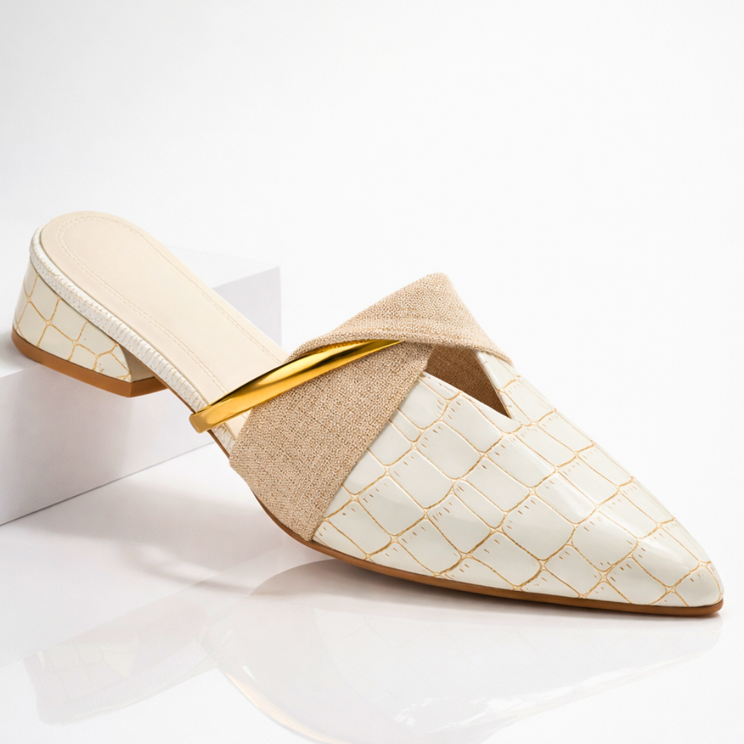 Santorini Leather Mule