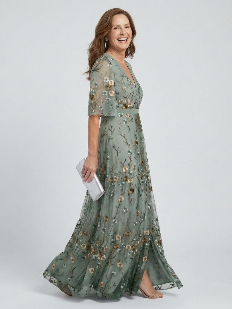Selora Halter Bloom Flow Maxi Dress