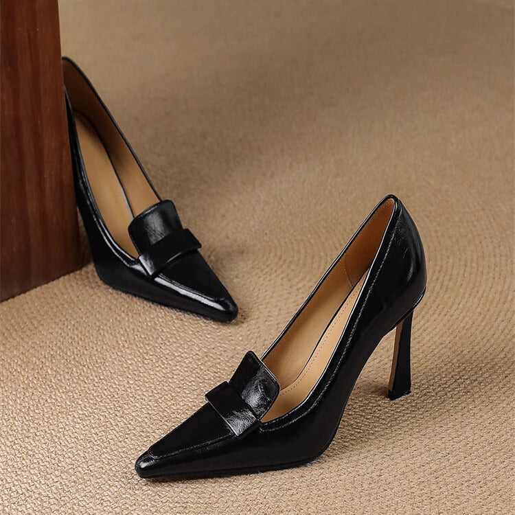 Verona Leather Stiletto Heels