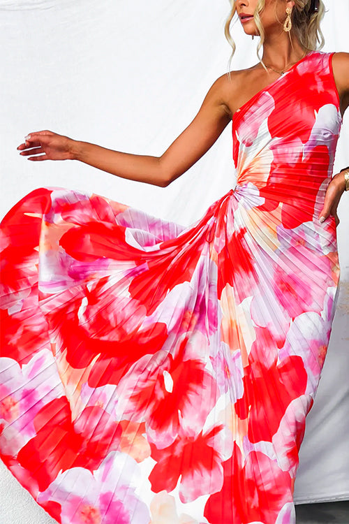 Yanira Off-Shoulder Pleated Dress