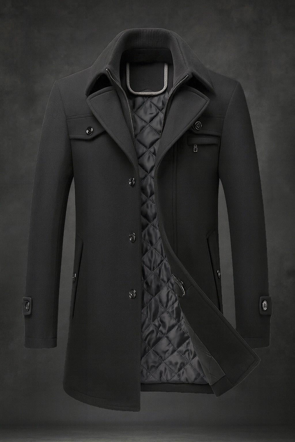 Architect Layered Wool Coat