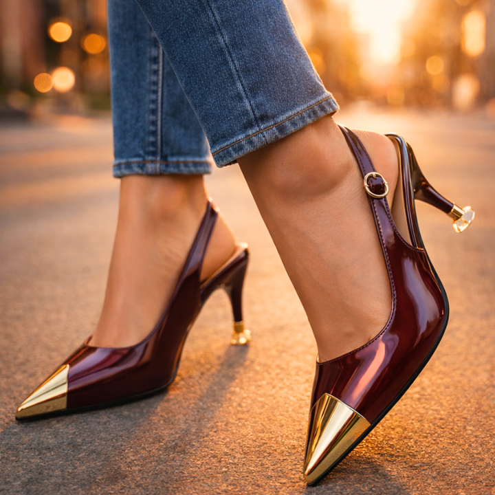 Capri Leather Stiletto Heels