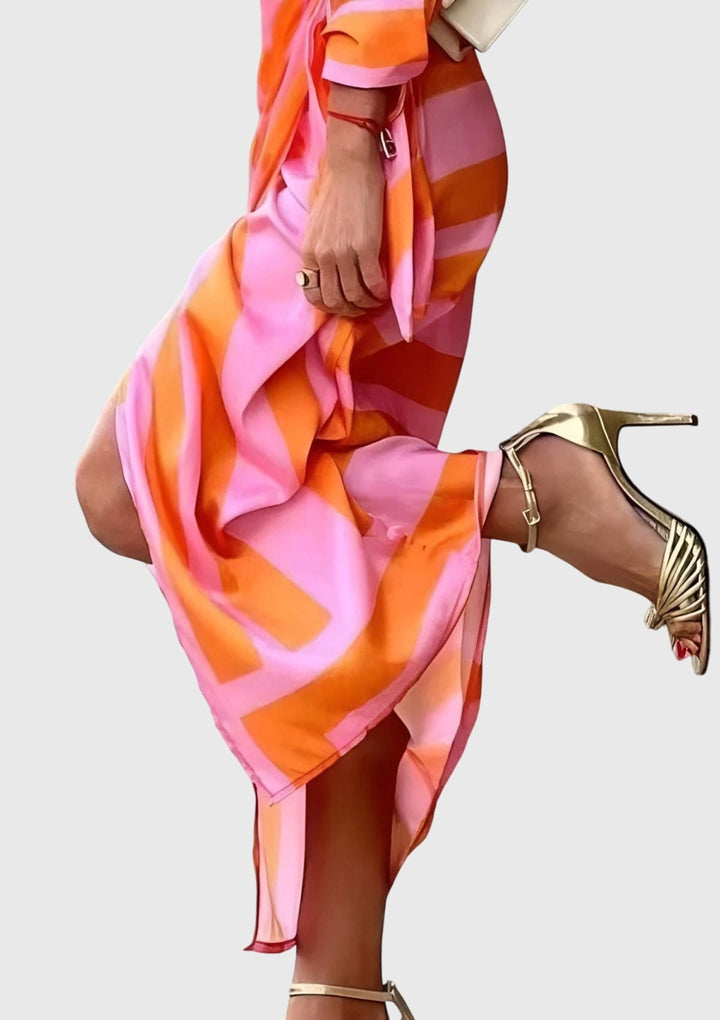 Everly Printed Wrap Dress