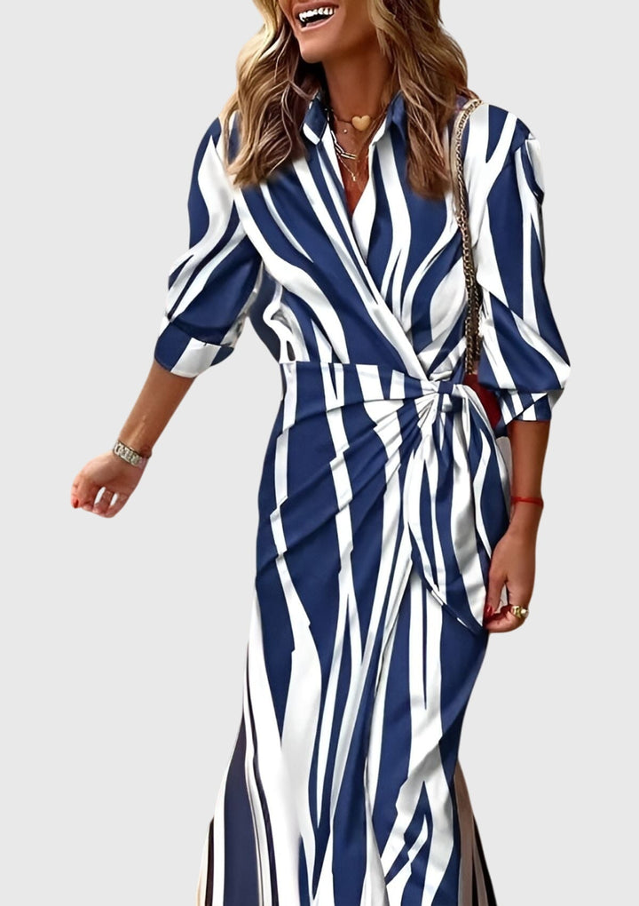 Everly Printed Wrap Dress