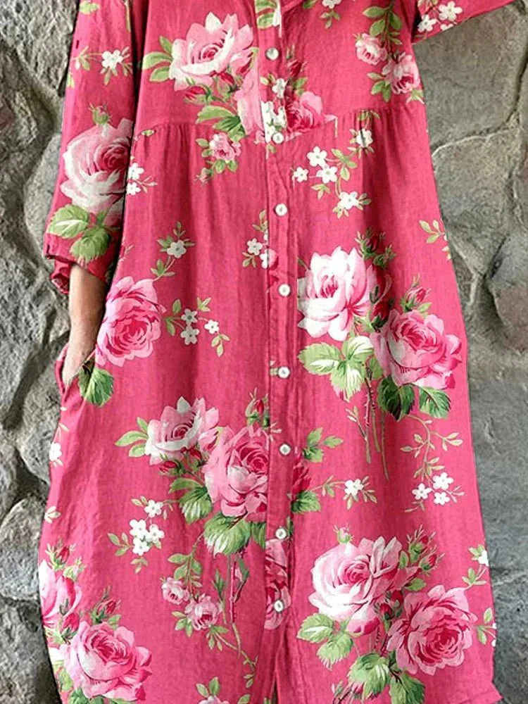 Serena | Art Floral Dress