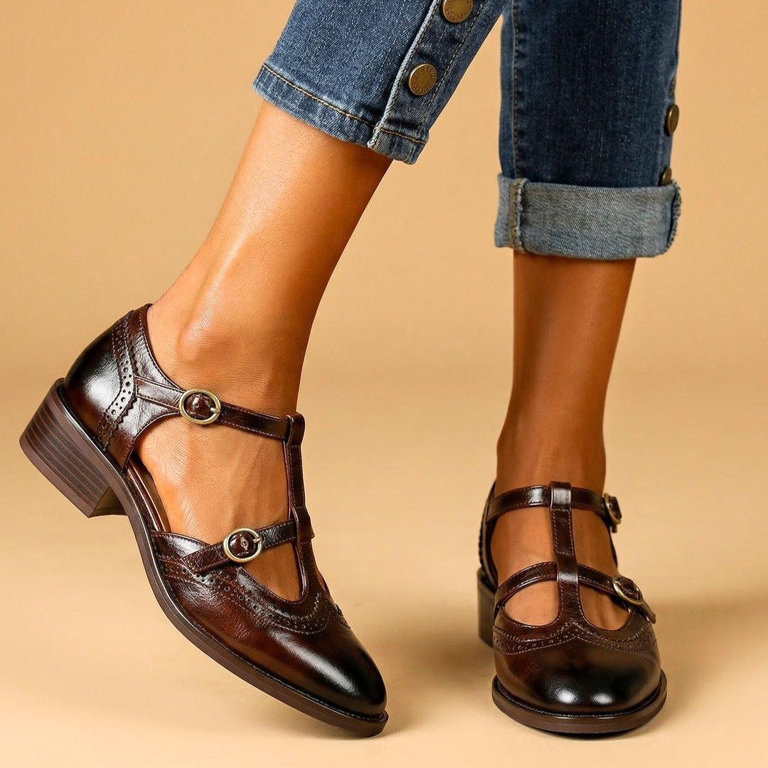 Vivienne Leather Mary Janes