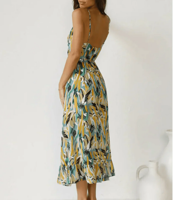 Radiant Color Midi Dress