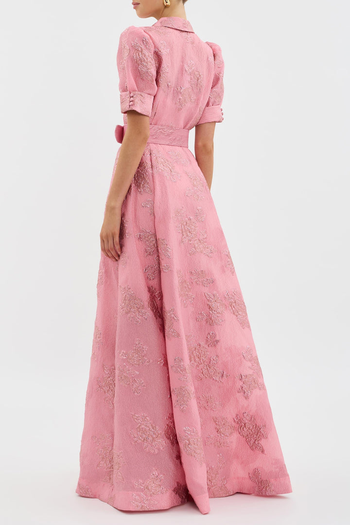 Sofia | Puff Sleeve Midi Dress