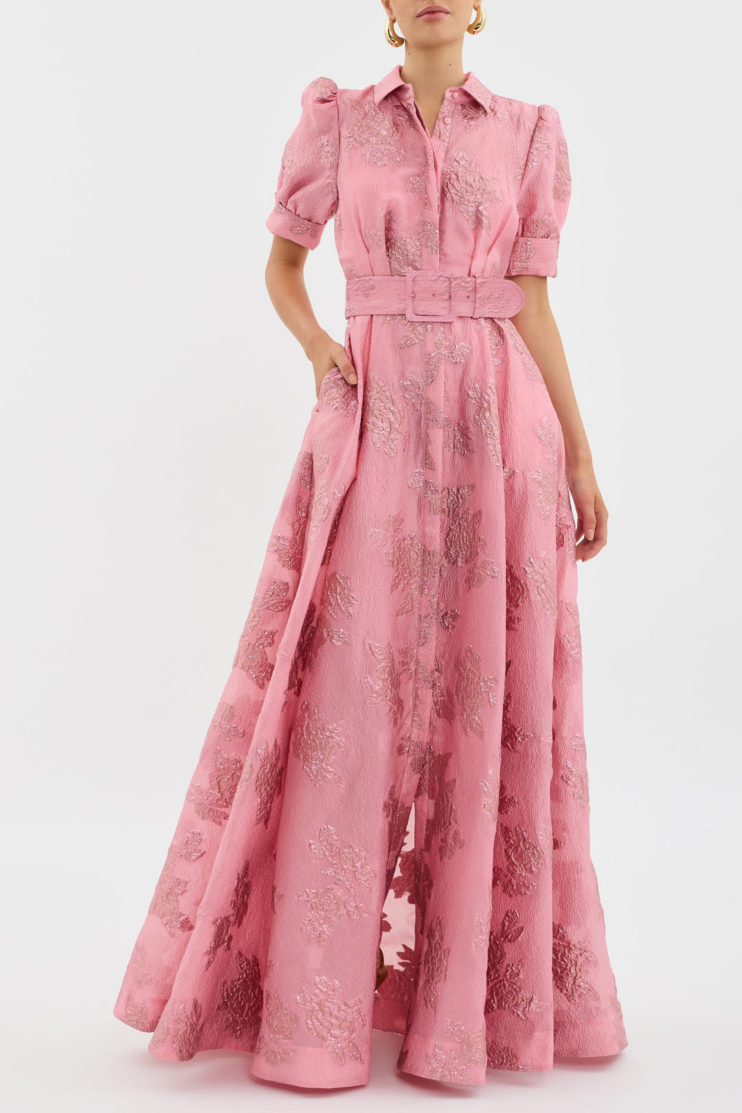 Sofia | Puff Sleeve Midi Dress