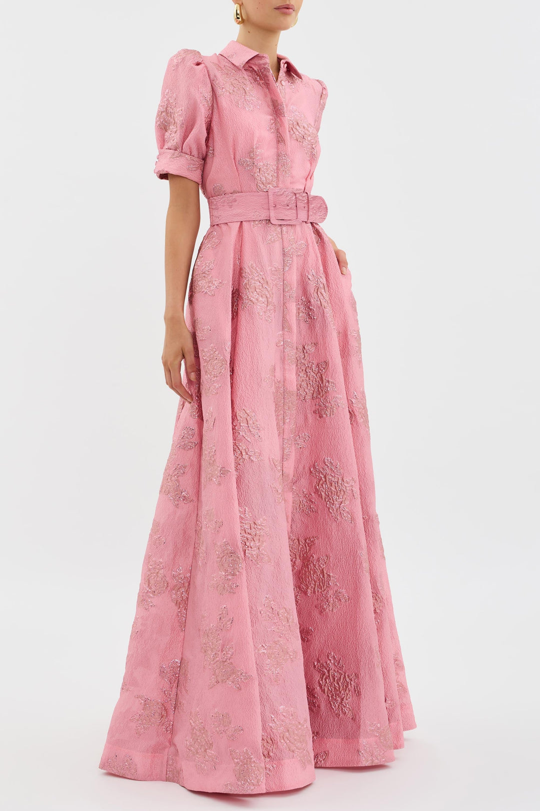 Sofia | Puff Sleeve Midi Dress