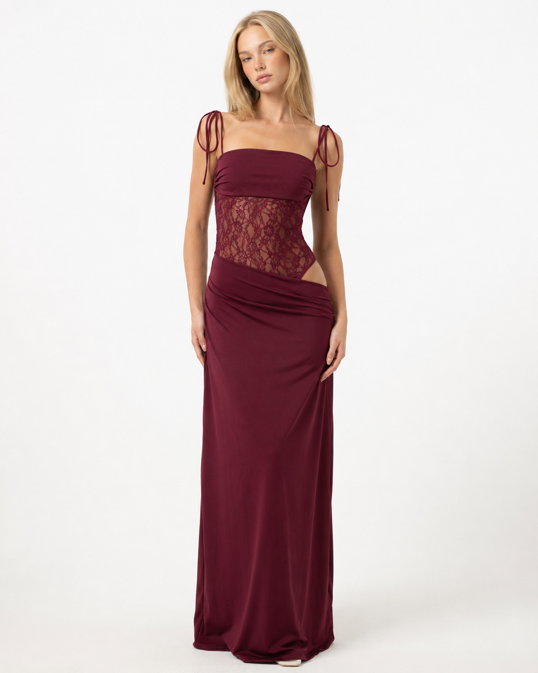 Lace Inset Maxi