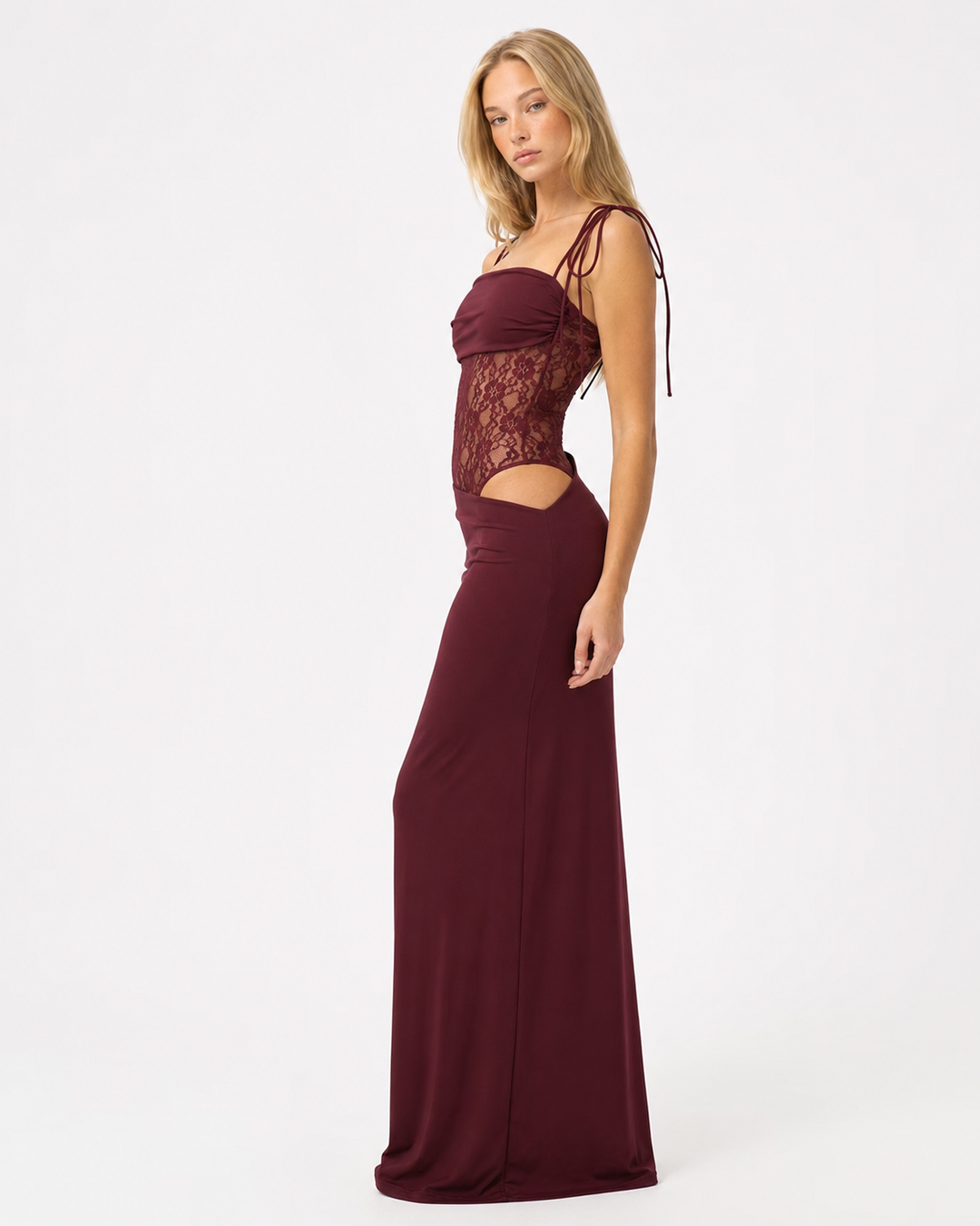 Lace Inset Maxi