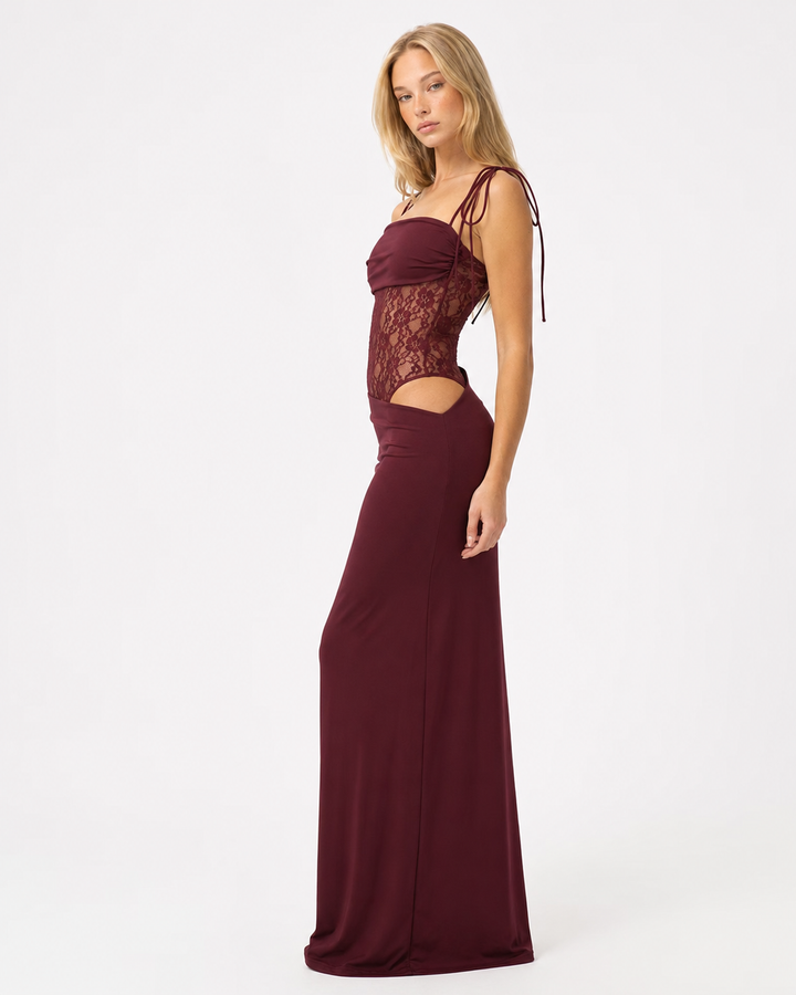 Lace Inset Maxi