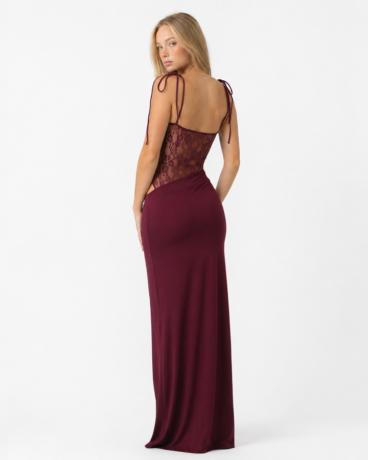 Lace Inset Maxi
