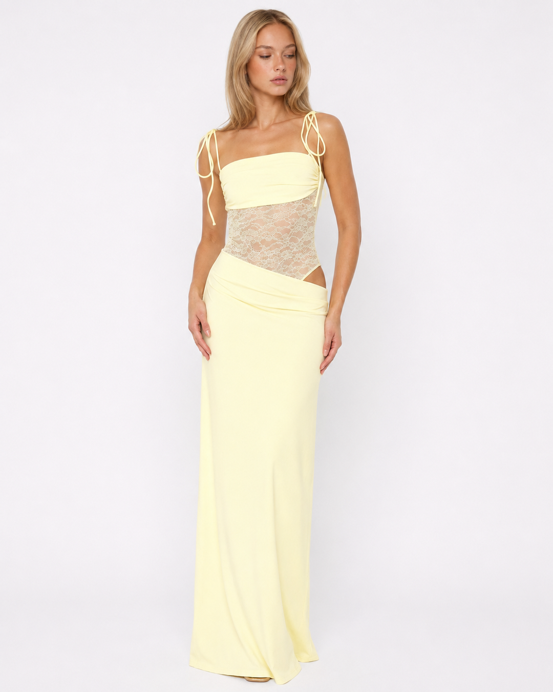 Lace Inset Maxi