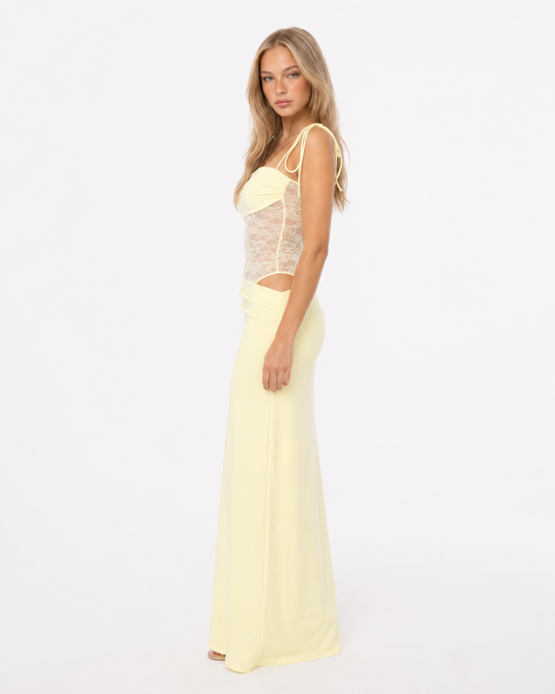 Lace Inset Maxi