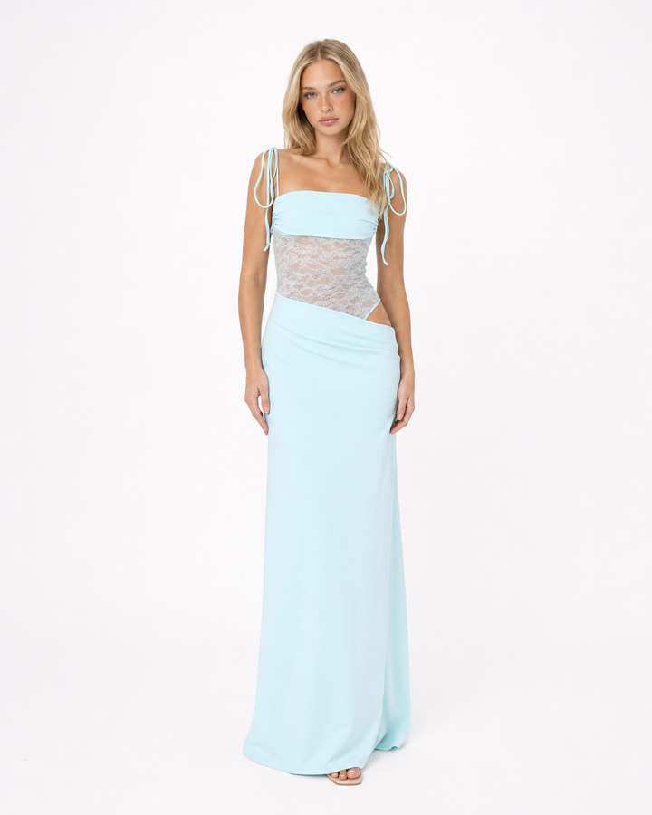 Lace Inset Maxi
