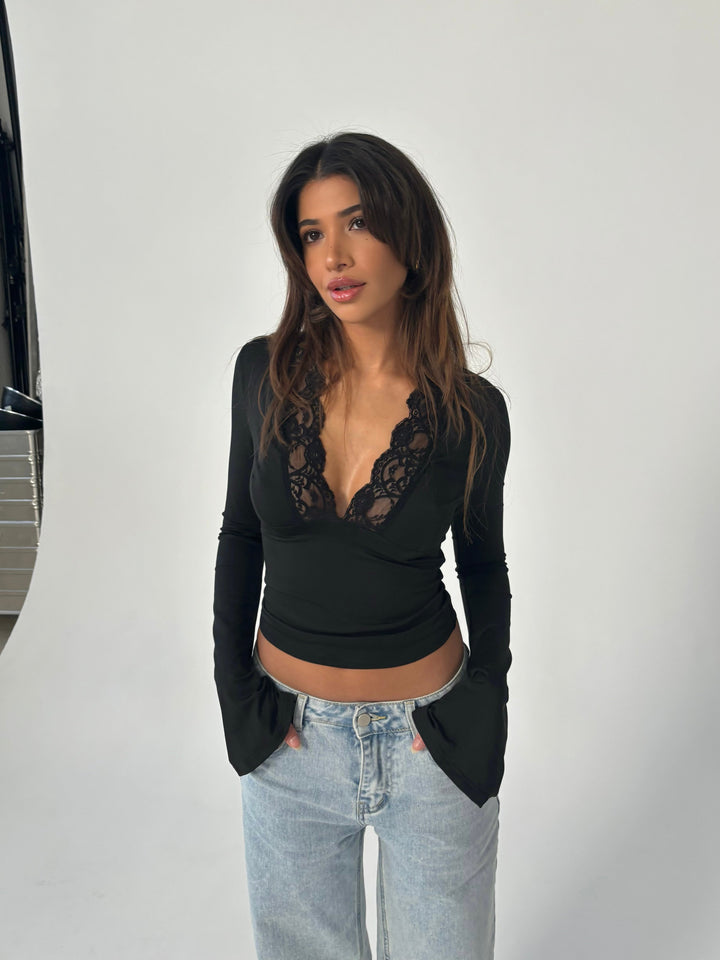 Scarlet Lace Top