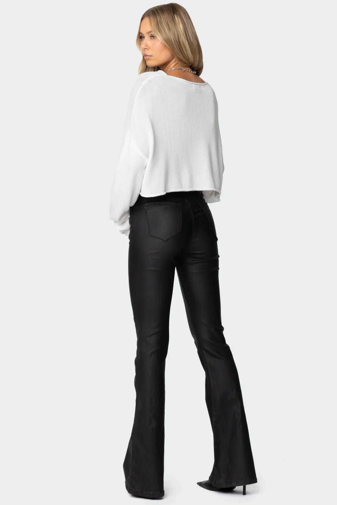 Stella Leather Flare Pants