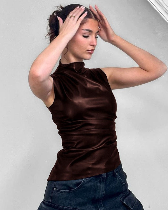 Vega Leather Top