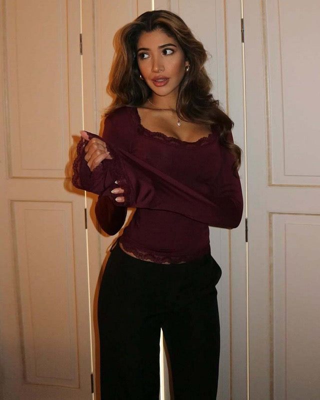 Devotion Lace Trim Top