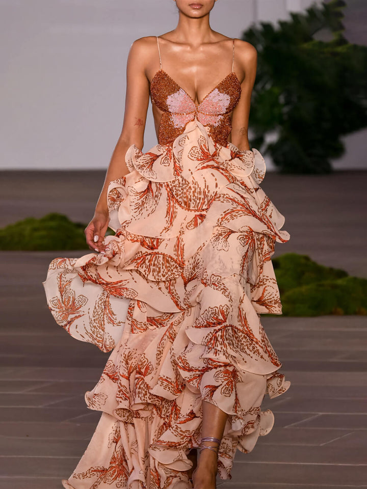 Delacroix Signature Butterfly Maxi Dress