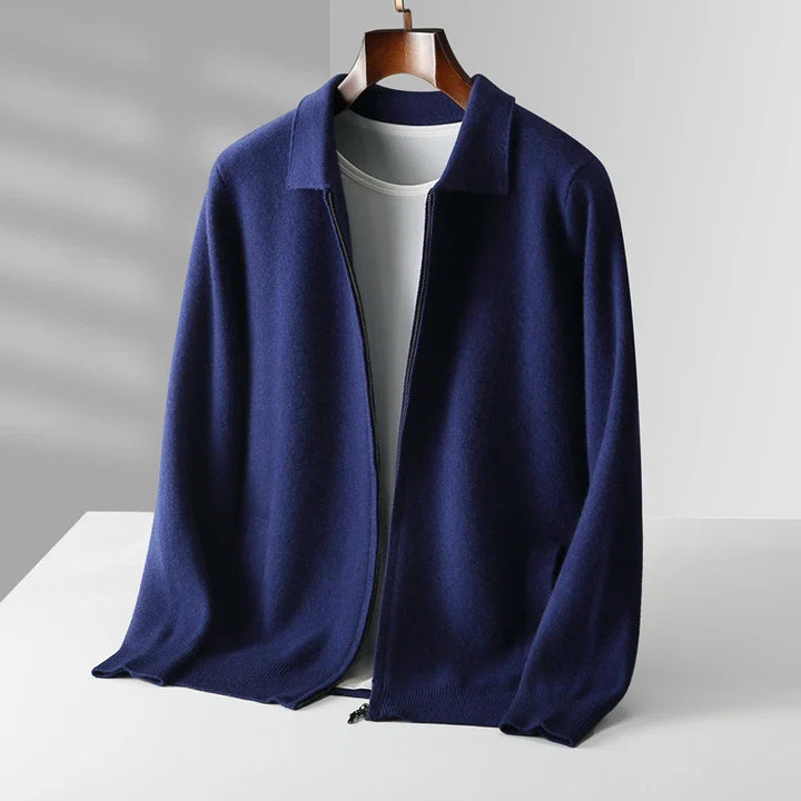 Milan Cashmere Zip Cardigan