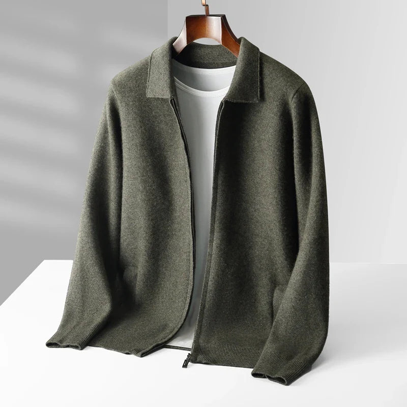 Milan Cashmere Zip Cardigan