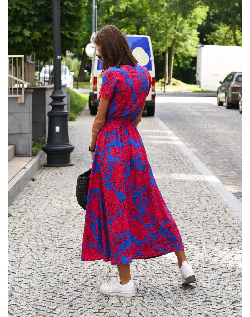 Isabelle | Floral Wrap Midi Dress