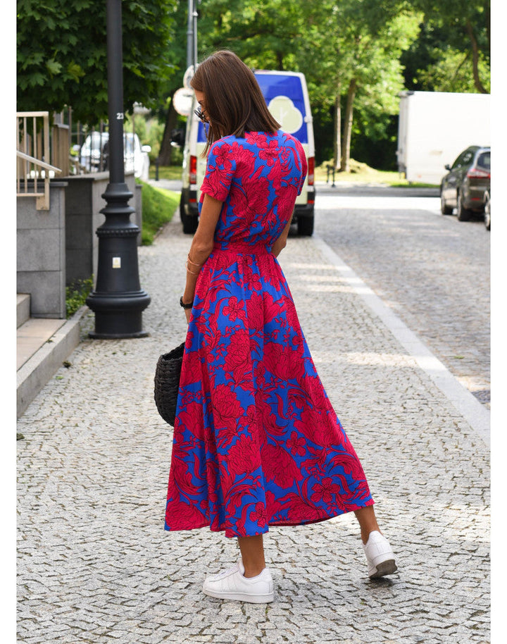 Isabelle | Floral Wrap Midi Dress