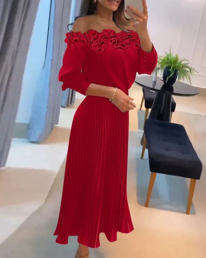 Estella | Strapless Ruched Maxi Dress