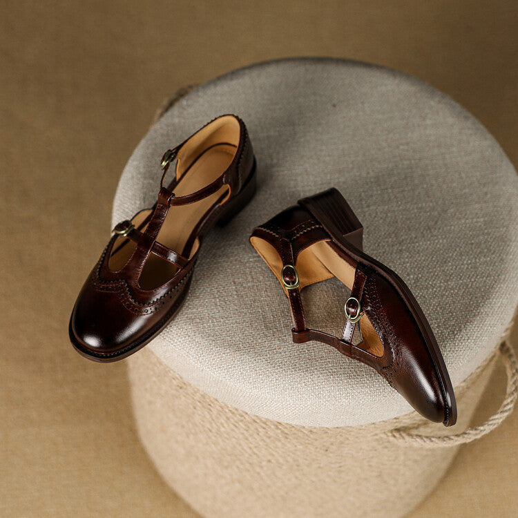 Vivienne Leather Mary Janes