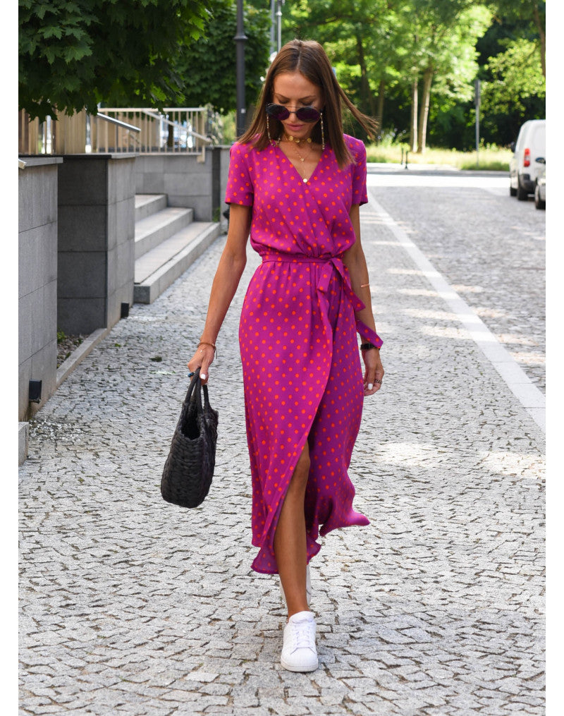 Isabelle | Floral Wrap Midi Dress