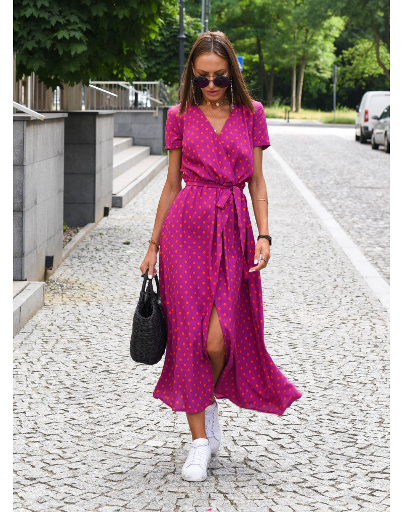 Isabelle | Floral Wrap Midi Dress