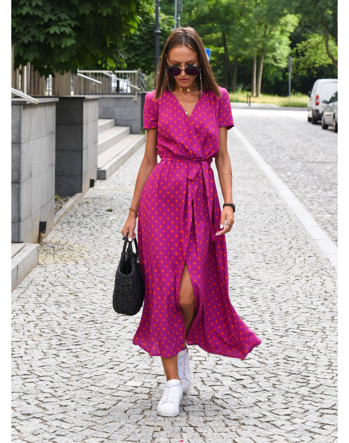 Isabelle | Floral Wrap Midi Dress